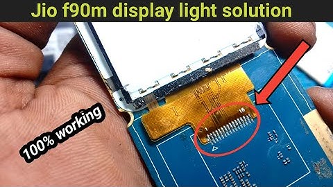 Jio F90M display light solution | jio f90m display not working