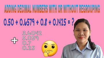 HOW TO ADD DECIMAL NUMBERS