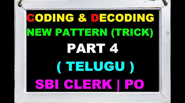 #Coding and Decoding Tricks in Telugu | Coding and Decoding (Reasoning) | Part-4
