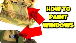 How to paint windows on a Model