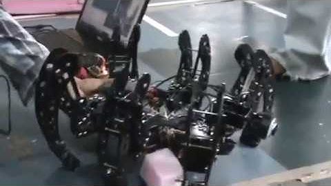 Hexapod by team of Paaila Technology showcasing Nepali Robotics