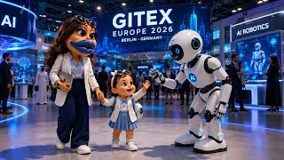 Lupa & Cute Baby Explore GITEX Europe 2026 in Germany 🤖🇩🇪 | Amazing AI Technology #Shorts