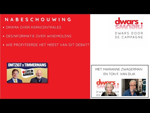 Het Omtzigt-Timmermans debat. Desinformatie over windmolens, drama over kerncentrales. #DDDC
