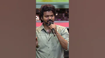 "Simbu, I really touched by your gesture" - Thalapathy Vijay | Varisu Audio Launch | Sun TV #shorts