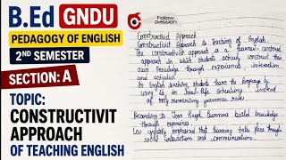Constructivit approach of teaching English