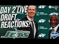 LIVE: NFL DRAFT REACTIONS! ROUND 2! | WHO WILL THE NEW YORK JETS DRAFT?