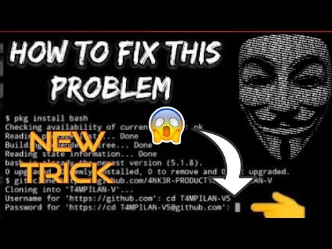 How to fix this problem on termux username and password [Tutorial]