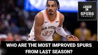 Who are the San Antonio Spurs' most improved players from last season?