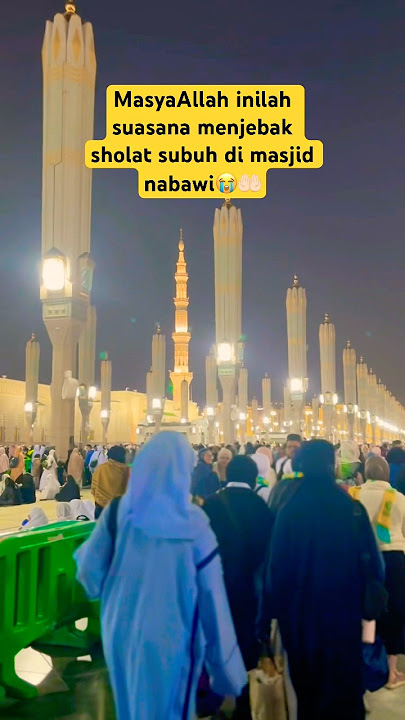 MasyaAllah inilah suasana menjebak sholat subuh di masjid nabawi😭🤲🏻 #shorts #masjidnabawi