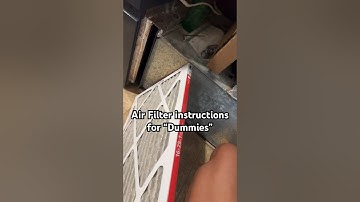 Air filter Instructions for “Dummies “ #airfilter #hvac #furnace