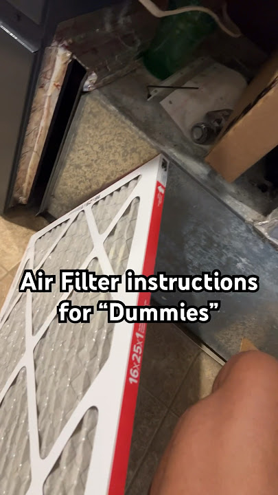 Air filter Instructions for “Dummies “ #airfilter #hvac #furnace