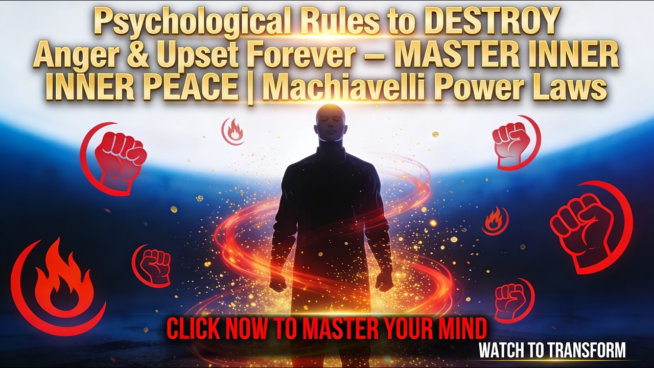 Psychological Rules to DESTROY Anger & Upset Forever – MASTER INNER PEACE (Machiavelli)