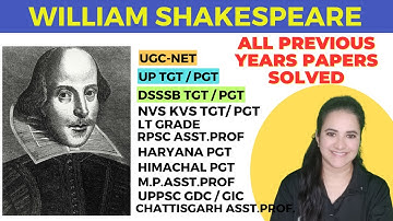 01 DAY PYQs MOST IMP WILLIAM SHAKESPEARE Qs Eng.literature#mastercadreenglish#emrs#dsssbpgt#uptgt