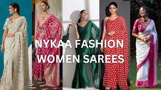 NYKAA FASHION WOMEN HAUL II NYKAA FASHION WOMEN LATEST SAREES 2023 💗 screenshot 3