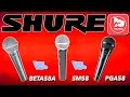 Сравнение микрофонов SHURE BETA58A, SHURE SM58, SHURE PGA58