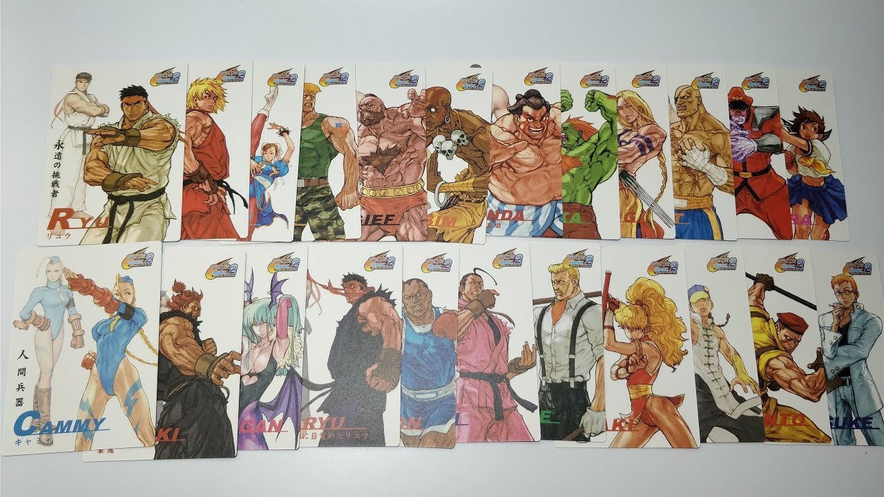 Capcom vs SNK 2 - Capcom Instruction Cards