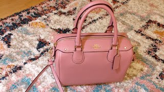 Coach F29020 Mini Bennet Satchel Metallic Hot Pink