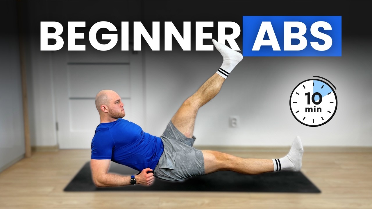 10 Minute Beginner Ab Workout at Home | Follow Along - YouTube