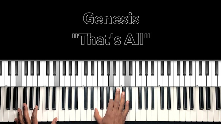 That's All Piano version - Piano performance video thumbnail