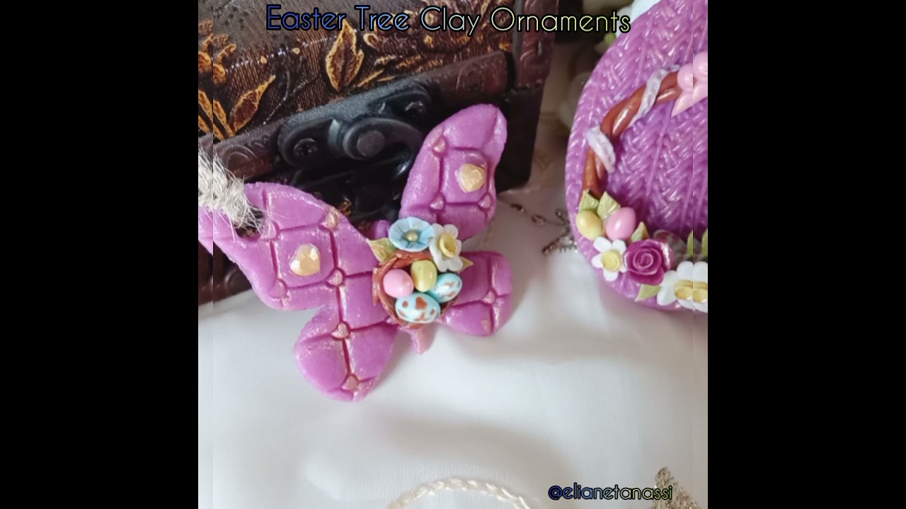 Clay Easter Tree Ornaments