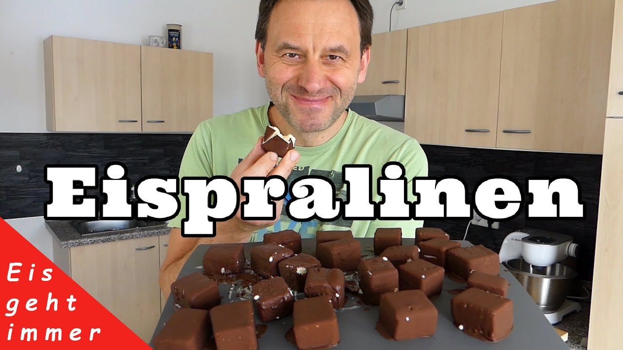 Eispralinen / Eiskonfekt mit Kokosnusseis selber machen 👉 ohne Eismaschine