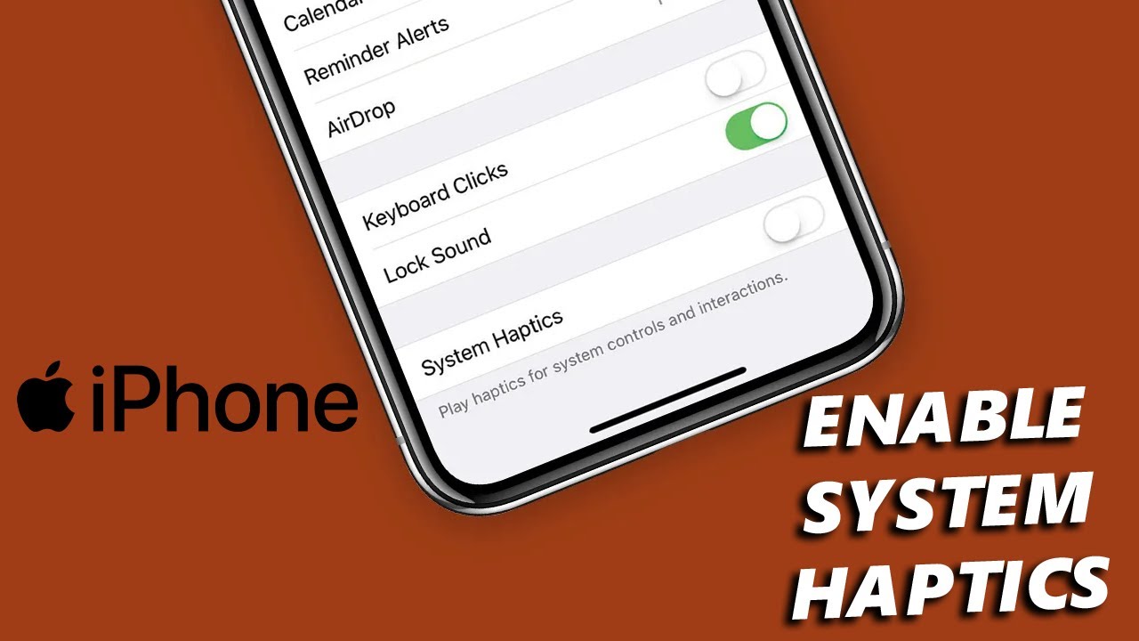 How to turn on system haptics on iphone enable iphone system haptics