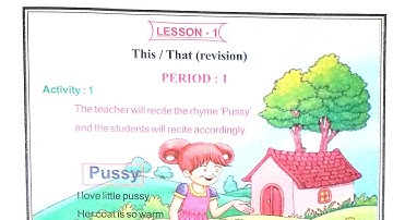 Odia medium: Class-2: The Saraswati English Reader: Part-I:  Lesson -1( period-1 to 5)