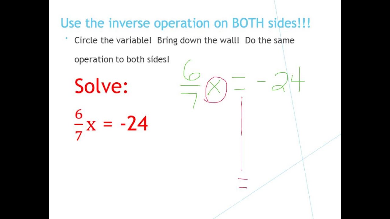 one-step-equations-multiplying-fractions-youtube