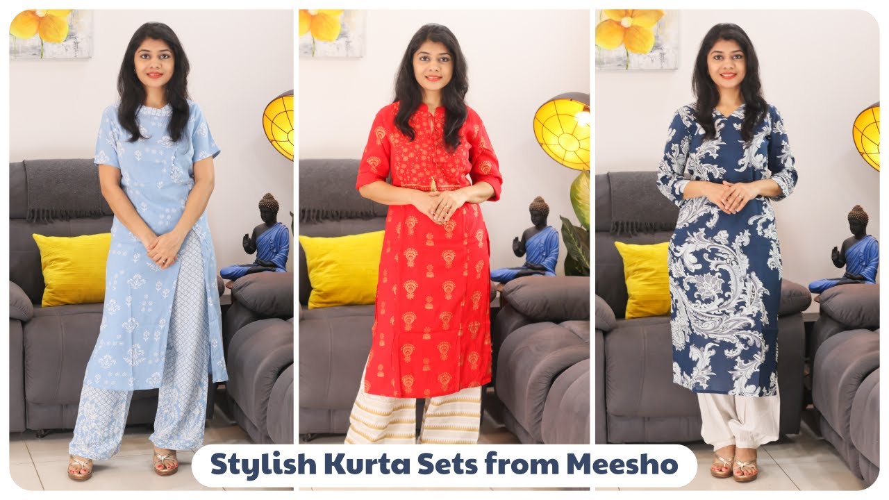 Meesho Latest Kurta Sets, Starting Rs. 461
