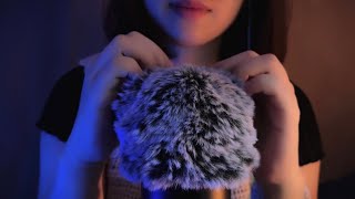 Asmr Fluffy Mic Touching and Brushing , Fall Asleep , Brain Massage , Sleepy , No Talking