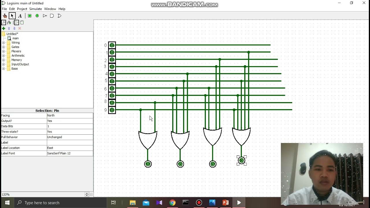 Membuat Rangkaian Encoder, Decoder dan 7 Segment Menggunakan LOGISIM ...