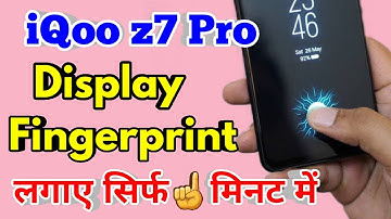 how to set display fingerprint lock in iqoo z7 pro, iqoo z7 pro fingerprint lock