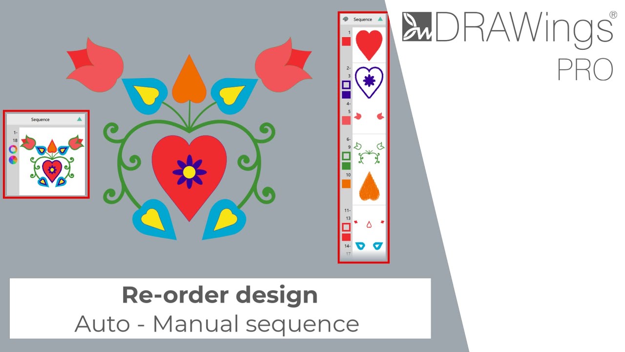 How to Use Auto and Manual Sequencing in Embroidery Software 1 YouTube player