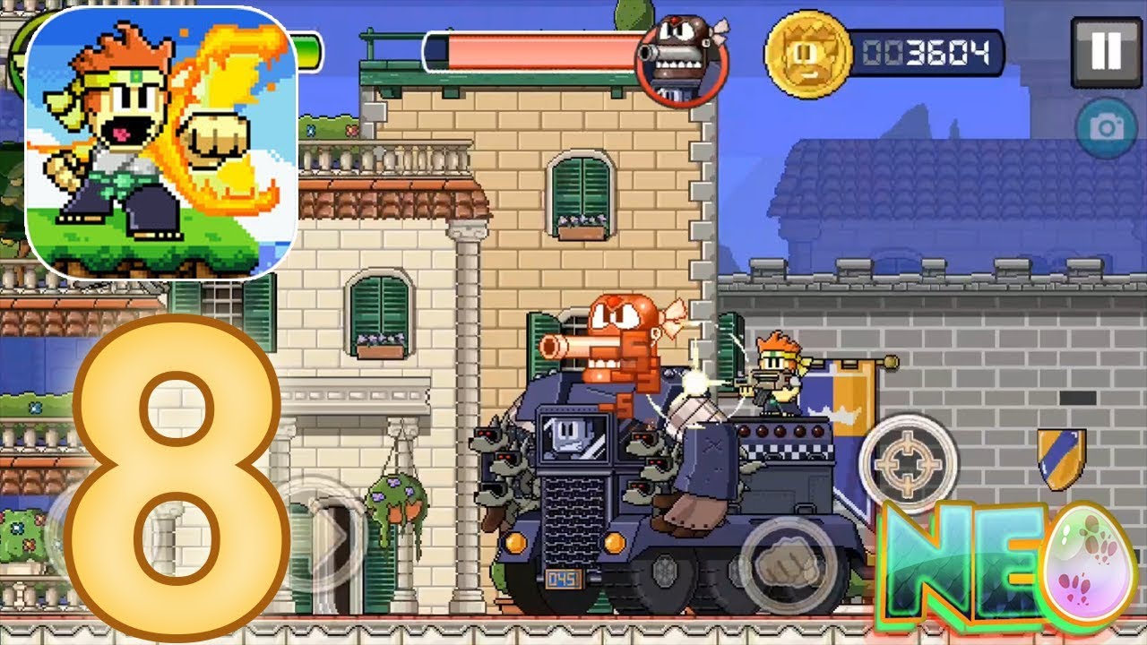 Dan The Man Gameplay Walkthrough Part 8 Stage 8 2 3 Completed Ios Android Youtube