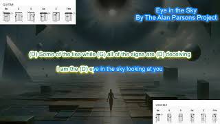 Eye in the Sky (no capo) by The Alan Parsons Project play along with scrolling chords and lyrics Resimi