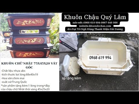 Video Tặng Kèm Sản Phẩm Khi Mua Khuôn Đúc Chậu Chữ Nhật 75... - youtube