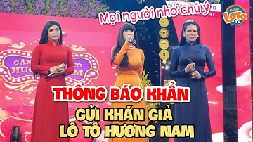 DIVA Cát Thy, BB Phụng, Lệ Râu gửi THÔNG BÁO KHẨN đến khán giả chơi lô tô gánh hát lô tô Hương Nam