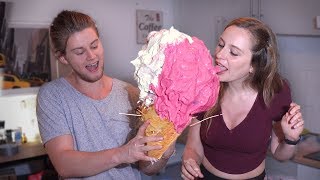 The biggest ICE CREAM in the WORLD - Cooking with TJ and Klara screenshot 2