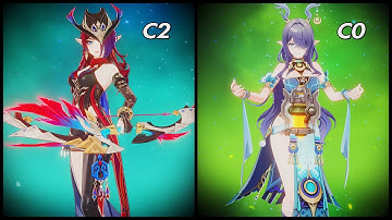 C0 Lauma & C2 Chasca LunarCharged | 6.0/6.1 Spiral Abyss - Genshin Impact