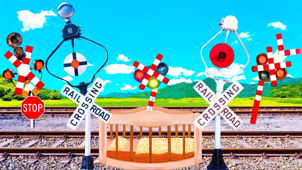 踏切アニメ 子守をするふみきりカンカン Babysitter Railroad Crossing Youtube