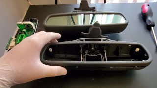 How to replace auto-dimming interior rear view mirror|2000 to 2009 Volvo P2 platform vehicles.