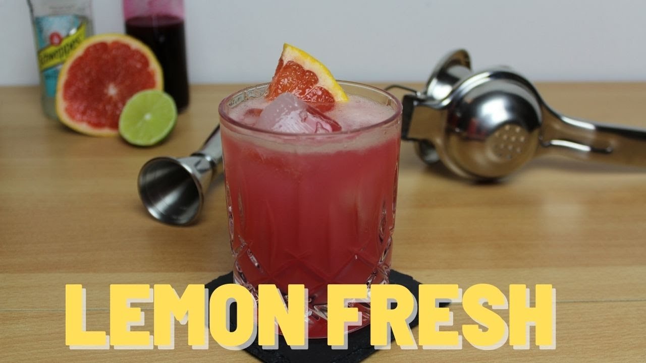 Lemon Fresh ein Cocktail ohne Alkohol mit Grenadine, Limette
