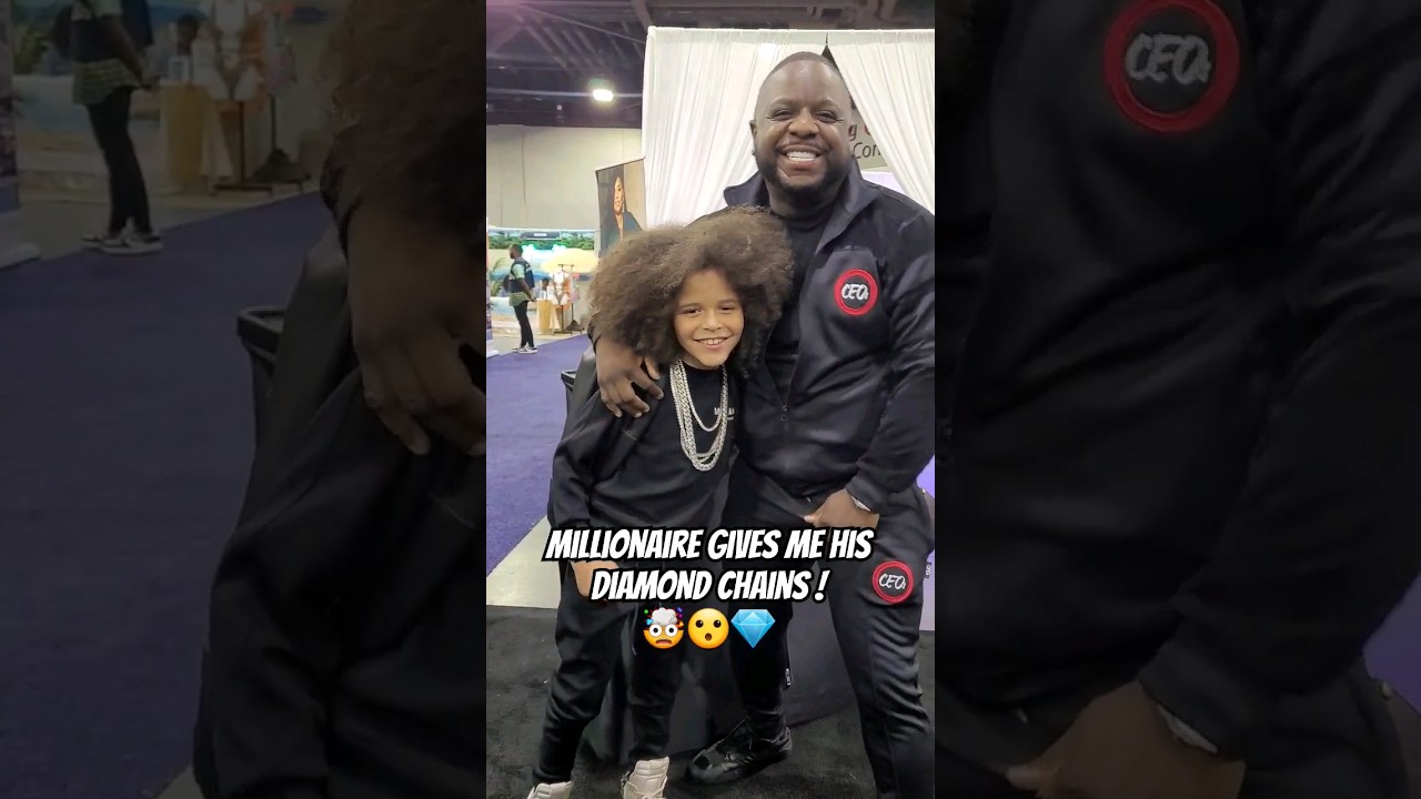millionaire gives boy all his Diamond Chains 😲 