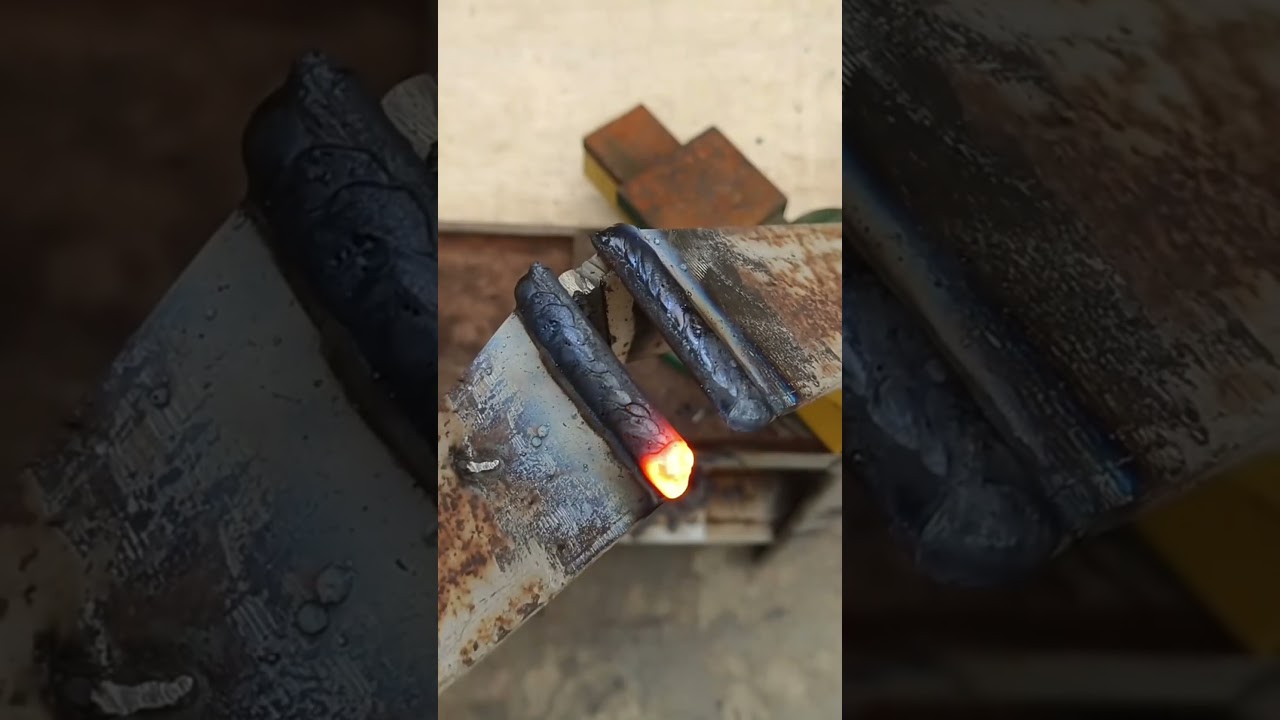 Few people know the tricks for connecting thick iron ends for beginners