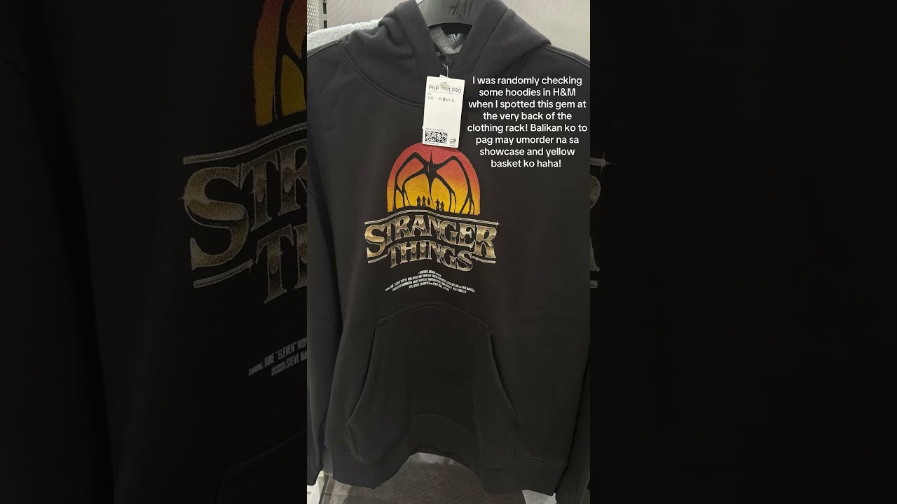 This H&M Stranger Things Hoodie is a must! 