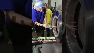 Turuan natin mag grinding finish😍 #drawpad #highspeed #lathe