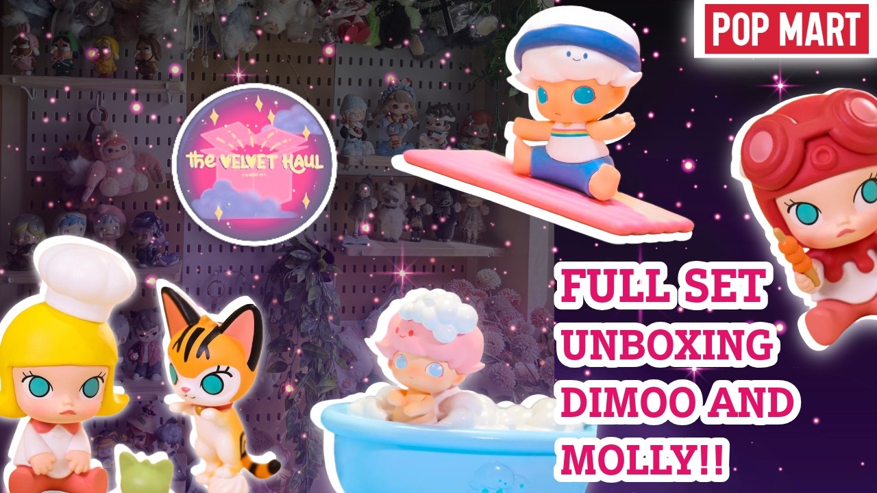 🤗 FULL SET DIMOO HOMEBODY AND MOLLY COOKING SERIES UNBOXING