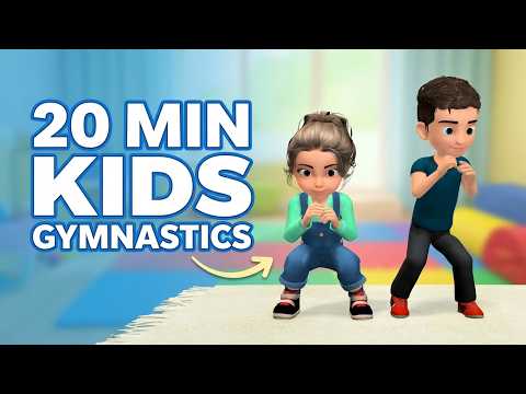 Kids Gymnastics: 20 Min Strength & Flexibility Home Workout