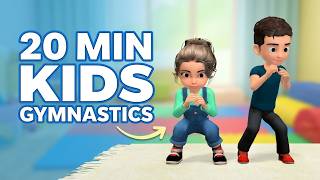 kids gymnastics 20 min strength flexibility home workout