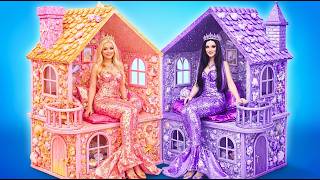 GOTH Mermaid vs SOFT Mermaid ✨ Mermaid Room Makeover Challenge